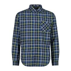 Campagnolo® Campagnolo Herren Langarm-Hemd Mit Karomuster 10683676