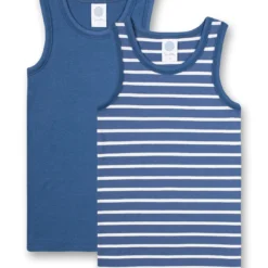 Sanetta Doppelpack Unterhemd Ringel 10616341