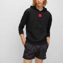 Hugo HOODIE AUS BAUMWOLLE MIT LOGO-LABEL 10665679 -Woehrl Online Shop 50455958 001 350 ZA B2C SHO 04 valid until 2024520
