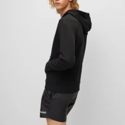 Hugo HOODIE AUS BAUMWOLLE MIT LOGO-LABEL 10665679 -Woehrl Online Shop 50455958 001 360 ZA B2C SHO 04 valid until 2024520