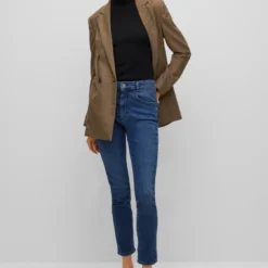 Boss SKINNY-FIT JEANS AUS BLAUEM SUPER-STRETCH-DENIM CROP 4.0 10664247 -Woehrl Online Shop 50480770 414 300 HB B2C SHO 01 valid until 2024627