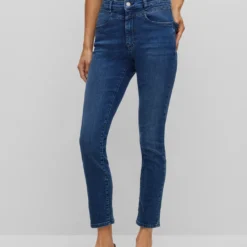 Boss SKINNY-FIT JEANS AUS BLAUEM SUPER-STRETCH-DENIM CROP 4.0 10664247 -Woehrl Online Shop 50480770 414 350 ZA B2C SHO 01 valid until 2024627