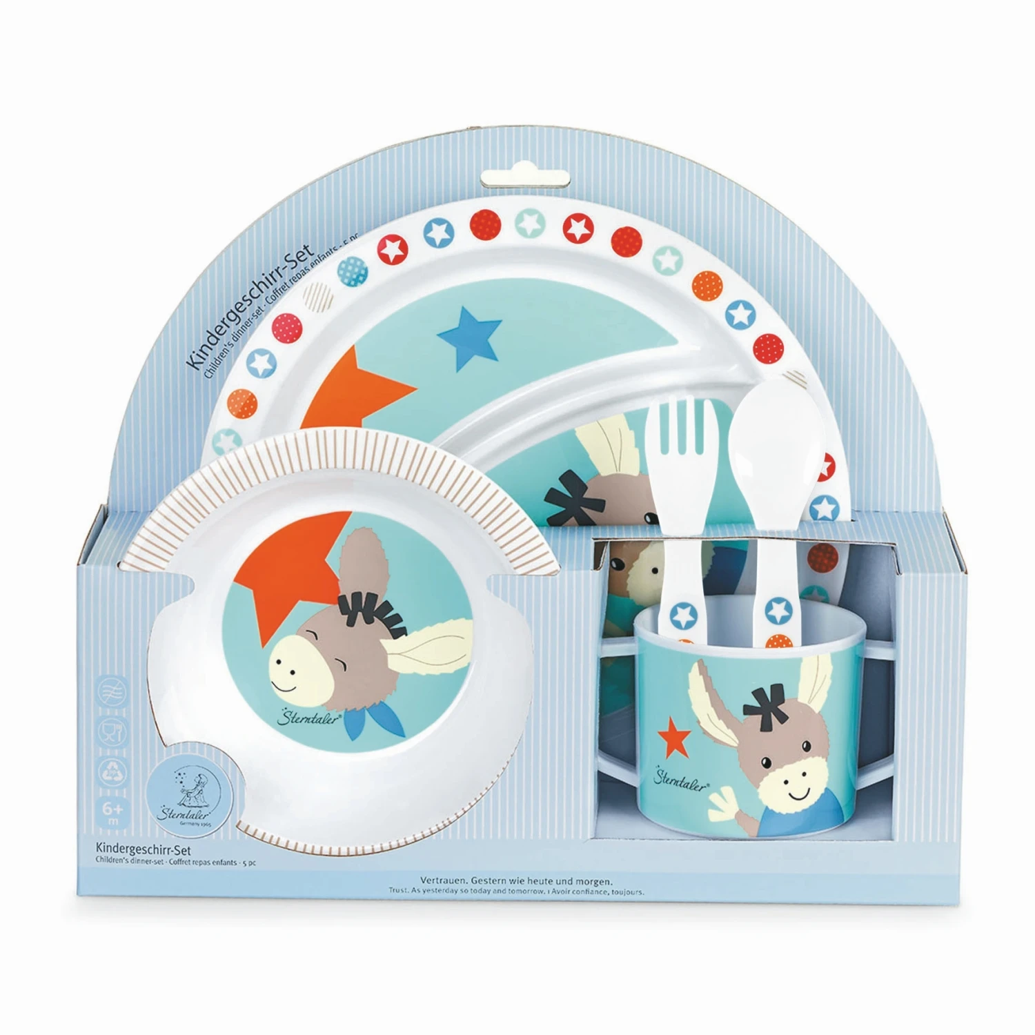 Sterntaler Kindergeschirr-Set Esel Emmi 10638495 5 Sterntaler Kindergeschirr-Set Esel Emmi 10638495 – Bild 5