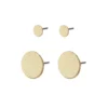 Pilgrim JACY Recycelte Ohrstecker 2-in-1-Set, Vergoldet 10700031