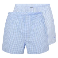 Boss ZWEIER-PACK PYJAMA-SHORTS AUS BAUMWOLLE MIT LOGO-STICKEREI 10679624
