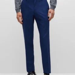 Boss SLIM-FIT HOSE AUS STRETCH-SCHURWOLLE Genius-MM-224 10665623 -Woehrl Online Shop BOSS Black PreFall 22 419 50480009 3