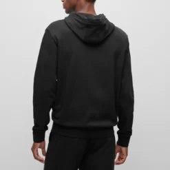 Boss KAPUZEN-SWEATSHIRT AUS FRENCH-TERRY-BAUMWOLLE MIT MONOGRAMM-LOGO 10677421 -Woehrl Online Shop BOSS Black PreSpring 23 001 50481746 4