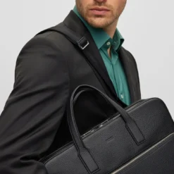 Boss AKTENTASCHE AUS ITALIENISCHEM LEDER MIT ABNEHMBAREM SCHULTERRIEMEN 10682888 -Woehrl Online Shop BOSS Black PreSpring 23 1 50470467 4