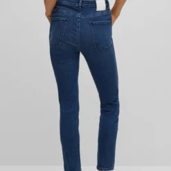 Boss SKINNY-FIT JEANS AUS BLAUEM SUPER-STRETCH-DENIM CROP 4.0 10664247 -Woehrl Online Shop BOSS Womensw FallWinter 22 414 50480770 4