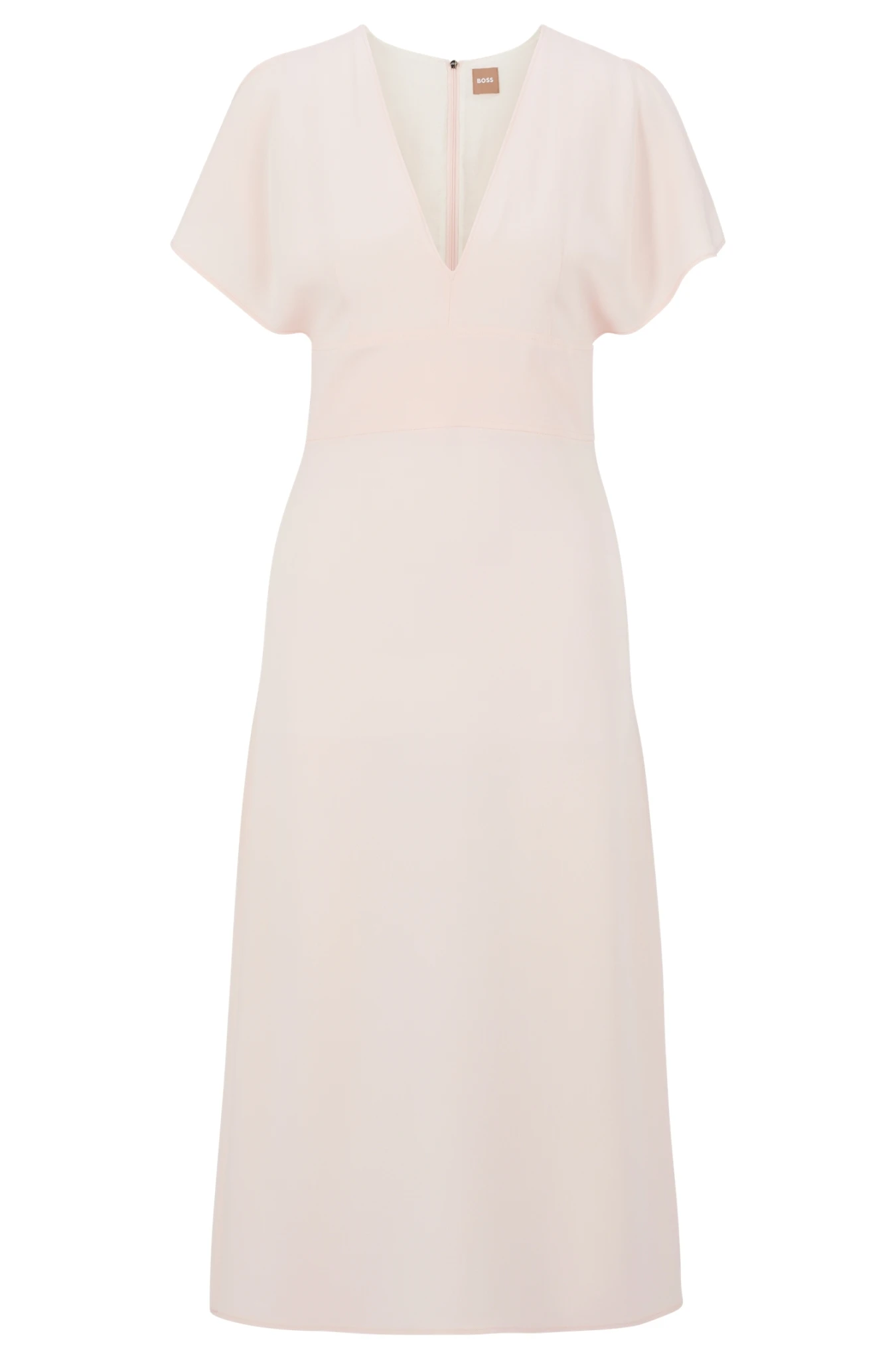 Boss Langes Slim-Fit Kleid Mit V-Ausschnitt 10680932 1 Boss Langes Slim-Fit Kleid Mit V-Ausschnitt 10680932