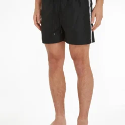Calvin Klein Medium Badeshorts Mit Tunnelzug Logo Tape 10642238 -Woehrl Online Shop Calvin Klein 009999 BEH KM0KM00741BEH 6