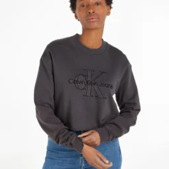 Calvin Klein Jeans EMBROIDERED MONOLOGO SWEATSHIRT 10683631 -Woehrl Online Shop Calvin Klein SP2023 PT2 J20J220696PT2 6