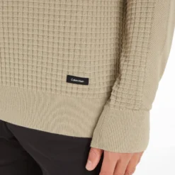 Calvin Klein Waffelstrick Pullover 10704380 -Woehrl Online Shop Calvin Klein SU2023 PKR K10K111476PKR 4