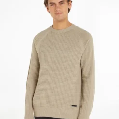 Calvin Klein Waffelstrick Pullover 10704380 -Woehrl Online Shop Calvin Klein SU2023 PKR K10K111476PKR 6