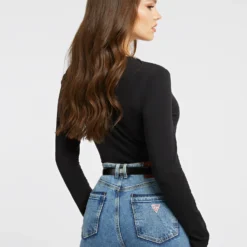 Guess Langarmshirt ADELINA 10703214 -Woehrl Online Shop ECOMM W3RI49J1314 JBLK ALT2