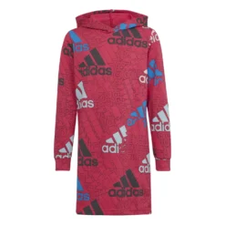 Adidas Essentials Brand Love Print Hooded Kleid 10666675
