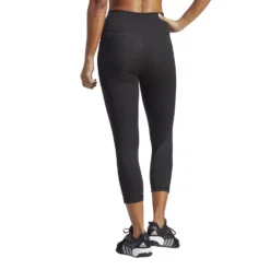 Adidas Optime Stash Pocket 3/4 Tights 10680395 -Woehrl Online Shop HS9932 4 APPAREL On Model Back View transparent