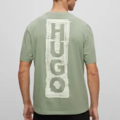 Hugo T-Shirt Mit Logos Im Marker-Stil 10705562 -Woehrl Online Shop HUGO Menswea Fall 23 330 50493996 3