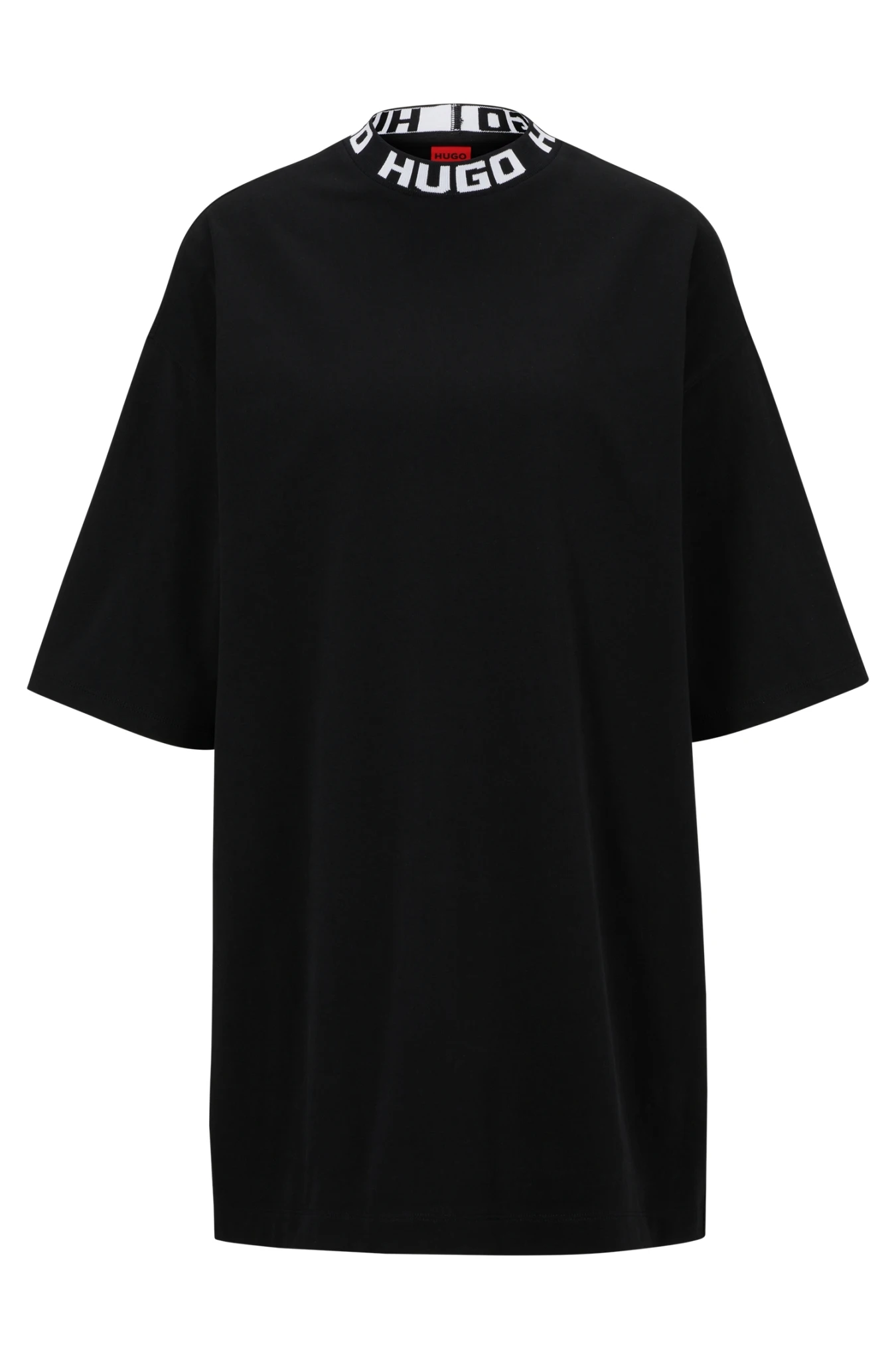 Hugo T-Shirt-Kleid Mit Logos Am Ausschnitt 10706065 1 Hugo T-Shirt-Kleid Mit Logos Am Ausschnitt 10706065