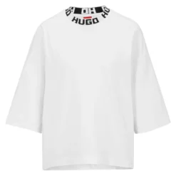 Hugo Relaxed-Fit T-Shirt Mit Logo-Kragen 10706064
