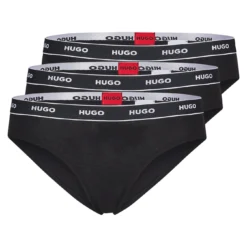 Hugo DREIER-PACK SLIPS AUS STRETCH-BAUMWOLLE MIT LOGOS AM BUND TRIPLET BRIEF STRIPE 10682140