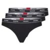 Hugo DREIER-PACK TANGAS AUS STRETCH-BAUMWOLLE MIT LOGO AM BUND TRIPLET THONG STRIPE 10682304