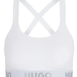 Hugo BRALETTE AUS STRETCH-BAUMWOLLE MIT LOGO-BAND PADDED SPORTY 10682303