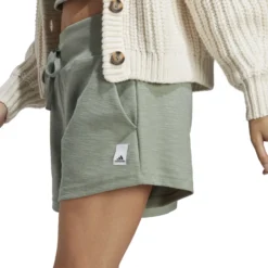 Adidas Future Lounge Terry Loop Shorts 10680689 -Woehrl Online Shop HZ1602 8 APPAREL On Model Detail View 2 transparent