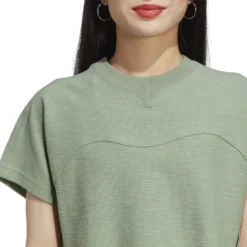 Adidas Future Lounge Terry Loop Crop Top 10680684 -Woehrl Online Shop HZ1607 7 APPAREL On Model Detail View 1 transparent