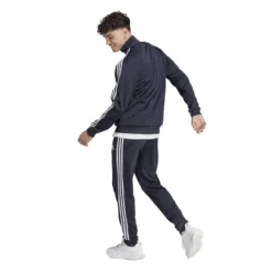 Adidas Sportswear Basic 3-Streifen Tricot Trainingsanzug 10680741 -Woehrl Online Shop HZ2220 6 APPAREL On Model Back View transparent