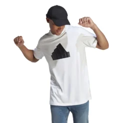 Adidas Future Icons Badge Of Sports T-Shirt 10680770 -Woehrl Online Shop IC3710 7 APPAREL On Model Walking View transparent