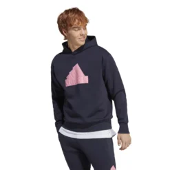 Adidas Future Icons Badge Of Sports Hoodie 10680768 -Woehrl Online Shop IC3747 3 APPAREL On Model Standard View transparent