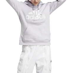 Adidas Essentials Big Logo Hoodie 10680443 11 Adidas Essentials Big Logo Hoodie 10680443 -Woehrl Online Shop IC9842 4 APPAREL On Model Front View transparent