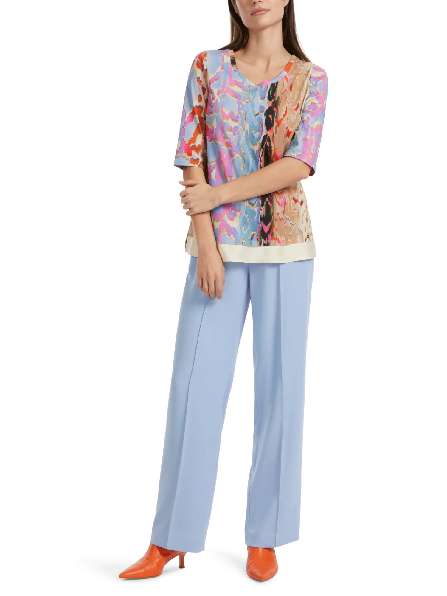 Marc Cain Bunt Bedrucktes T-Shirt 10725076 2 Marc Cain Bunt Bedrucktes T-Shirt 10725076 – Bild 2