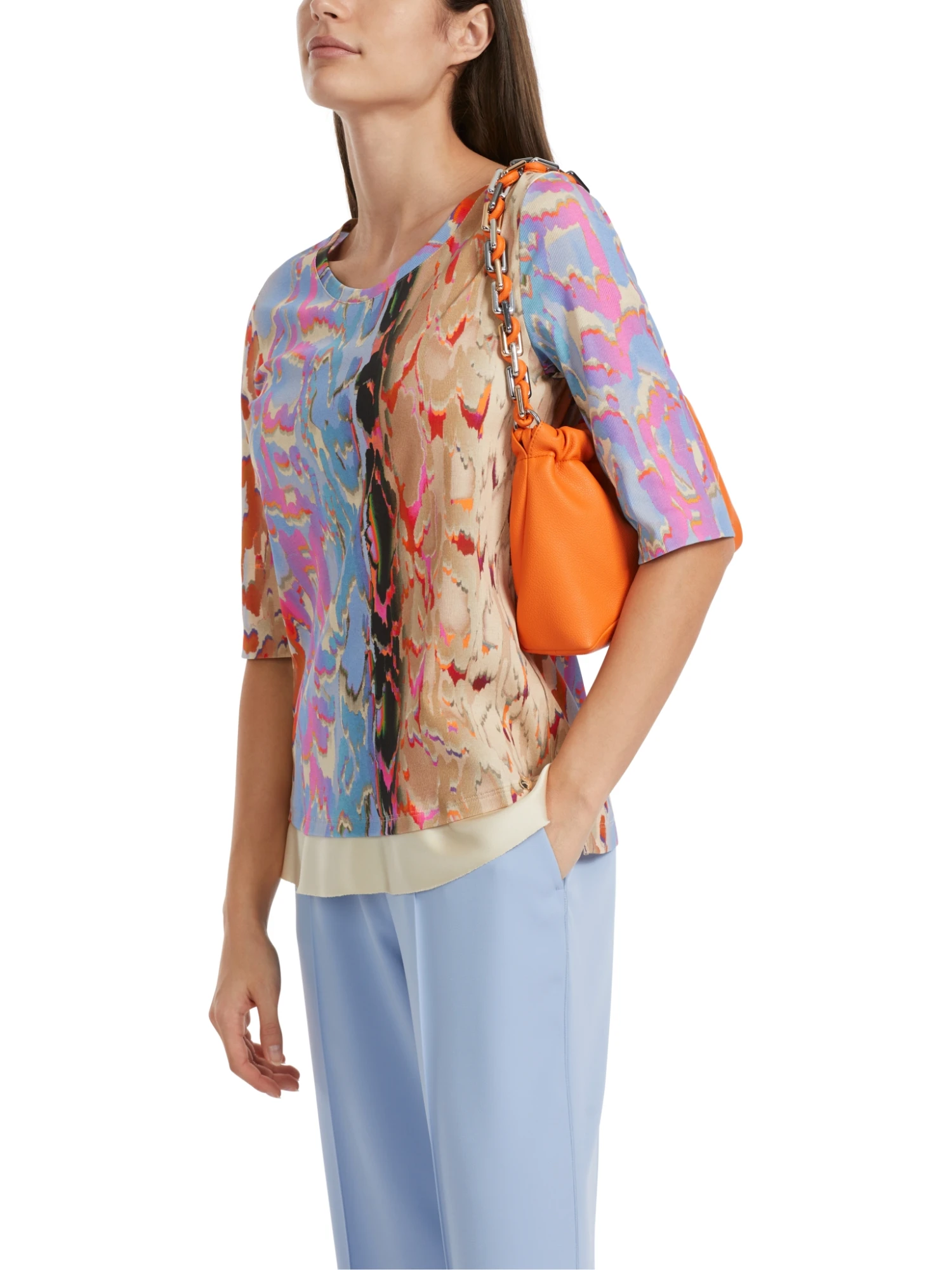 Marc Cain Bunt Bedrucktes T-Shirt 10725076 6 Marc Cain Bunt Bedrucktes T-Shirt 10725076 – Bild 6