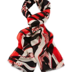 Marc Cain Schal Mit Stilisiertem Leo-Print 10725375