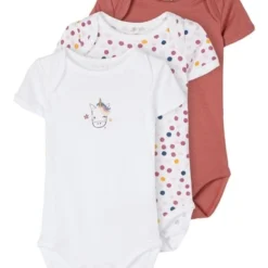 Name It 3er Pack Strampler Einhornprint 10588769