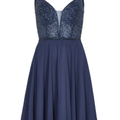 Swing Day Cocktailkleid Aus Materialmix 10705380