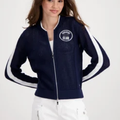 Monari Ajour-Strickjacke Mit Patch 10731400